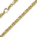 Produktbild: 4mm Kette Halskette Königskette aus 585 Gold Gelbgold 60cm Herren Goldkette