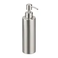 Produktbild: 4 x Seifenspender, nachfüllbar, Bad, WC, Küche, Pump Flüssigseifenspender, gebürsteter Edelstahl, 300 ml, Silber