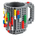 Produktbild: Build on Brick Mug Bausteine Kaffeetasse - Bausteine Tasse Bauklötze Kaffee-Becher 350ml (Grau)