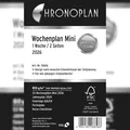 Produktbild: Chronoplan 50616 Wochenplan, Mini, 2026, Weiß, 79 x 125 mm, Inhalt: 59 Blätter / 1 Stück