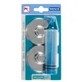 Produktbild: Wenko-Wenselaar GmbH & Co. KG WENKO Premium/Classic/Style Vacuum-Loc Adapter Klebesystem, Einzigartiges Saug-System für schnelles, einfaches und sicheres Anbringen, 1 Set = 1 Pumpe, 2 Vacuum-Locs und 2 Abstandshalter 20643100