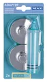 Produktbild: WENKO Bad-Befestigungsset WENKO Adapter PREMIUM BHT 6x2,80x6 cm silber