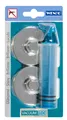Produktbild: WENKO 2er Set Vacuum-Loc® Adapter Befestigen ohne bohren Saug System Vakuum Bad