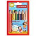 Produktbild: STABILO woody 3 in 1 Buntstifte farbsortiert, 6 St.