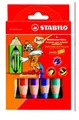 Produktbild: STABILO WOODY AQUARELL-FARBSTIFT 6 STÜCK PACKUNG MULTITALENT-STIFT 3 IN1 NEU