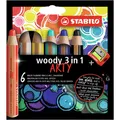 Produktbild: Stabilo Woody 3in1 farbige Stifte - 6 Farben