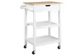 Produktbild: COSTWAY Küchenwagen, mit Schublade, 2 offenen Regalen, Schiebegriff, bis 61kg