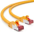 Produktbild: deleyCON 7,5m CAT6 Patchkabel S-FTP PIMF Netzwerkkabel / Ethernetkabel - Gelb