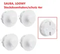 Produktbild: 4 xSteckdosen Abdeckung mit Haken Steckdosenschutz Staub Handtuchhaken Steckdose