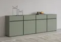 Produktbild: INOSIGN Sideboard Cross,Breite 225 cm, moderne grifflose Kommode,4 Türen/4 Schubkästen, Schubladenschrank mit viel Stauraum, Einlegeböden verstellbar