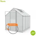 Produktbild: Vitavia Gewächshaus Apollo 3800 4mm HKP BxT 195x199 eloxiert + Fundamentsrahmen