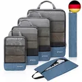 Produktbild: Prezon Komprimierbaren Packwürfeln mit Reiseschuhtasche und Wäschesack, E
