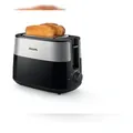 Produktbild: Philips Daily Collection HD2516/90 Toaster – 2 Scheiben, breite Toastkammer, Metall