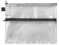 Produktbild: VELOFLEX 2707000 - Reißverschlusstasche DIN A4, transparent, aus gewebeverstärktem EVA-Material, 1 Dokumententasche zum Abheften