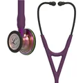 Produktbild: 3M Littmann Cardiology IV Stethoskop für die Diagnose, 6205, regenbogenfarbenes Bruststück, pflaumenfarbener Schlauch, violetter Schlauchanschluss und schwarzer Ohrbügel, 69 cm