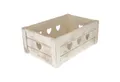 Produktbild: Macosa Home Dekokiste Weiß Herzen Holz Holzkiste 29 cm Kiste Aufbewahrungskiste (Geschenkkiste Geschenkverpackung weiss, Holzkiste Landhaus)