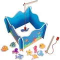 Produktbild: Noris Spiel Kinderspiel Geschicklichkeitsspiel Angelspiel 10 Fische 100002089