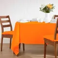 Produktbild: Tischdecke Aus 100% Baumwolle, 138 X 138 Cm, Orange - Homescapes
