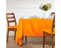Produktbild: Homescapes Tischdecke Tischdecke orange – 137 x 137 cm, 100% Baumwolle (1-tlg)