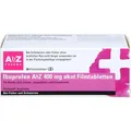 Produktbild: IBUPROFEN AbZ 400 mg akut Filmtabletten 50 St