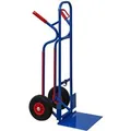 Produktbild: PROREGAL Sackkarre RAGNAR mit XXL Klappbarer Schaufel HxBxT 117 x 62,5 x 62 cm Tragkraft 250kg Stahl Blau