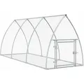 Produktbild: Hasenstall Silbern 300x105x120 Cm Verzinkter Stahl Vidaxl
