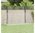 Produktbild: vidaXL Kleintierstall vidaXL Hasenstall Silbern 105x300x120 cm Verzinkter Stahl