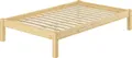 Produktbild: Bettgestell Kiefer natur Einzelbett 120x200 Massivholzbettgestell Zubehör wählbar V-60.35-12Rollrost inkl.