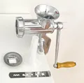 Produktbild: Fleischwolf Edelstahl Messer & Lochscheibe Spritzgebäck aus Aluguss NEU & OVP
