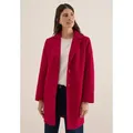 Produktbild: Wollmantel CECIL, Damen, Gr. XXL (46), rot (beaujolais rot), Stoff, Obermaterial: 90% Polyester, 10% Viskose; Futter: 100% Polyester, unifarben, comfort fit ca. Mitte Oberschenkel, V-Ausschnitt, abgesteppt, Mäntel, mit Reverskragen