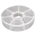 Produktbild: Meiho Rundverteiler PC-97 Ø 97mm 7 Fächer Box für Kleinteile Wirbel Haken