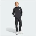 Produktbild: adidas Sportswear Trainingsanzug 3-STREIFEN FLEECE TRAININGSANZUG (1-tlg) schwarz XS (40/42)