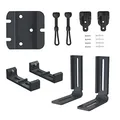 Produktbild: paramondo Ersatzteil-Set für Außenrollo Senkrechtmarkise 2000 Markisenzubehör Halterung Wandhalterung Befestigungsmaterial, Anthrazit