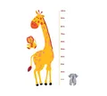 Produktbild: Alavya Home® Giraffe Aufkleber Kinder-Höhentabelle Wandtattoo Wandsticker I Messlatte Giraffe Kinder Babyzimmer selbstklebend I Messlatte für Mädchen und Junge Kinderzimmer (Gelb - Giraffe 1)
