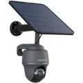 Produktbild: Reolink Go PT Ultra+Solarpanel, 4K 8MP 4G LTE Akku Überwachungskamera Außen, Intelligente Erkennung, 355° Pan &140° Tilt, mit 32GB microSD, Grau - Grau