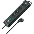 Produktbild: Brennenstuhl Steckdosenleiste 4-fach 1951140100 Premium-Line schwarz 1,8m H05VV-F 1951140100