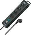 Produktbild: Premium-Line Steckdosenleiste 4-Fach Mehrfachsteckdose mit Schalter und 18m K...
