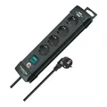Produktbild: Brennenstuhl Steckdosenleiste 4-fach 1951140100 Premium-Line schwarz 1,8m