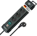 Produktbild: Brennenstuhl Premium-Line Steckdosenleiste 4-Fach 1,8m Kabel schwarz