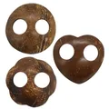 Produktbild: PANASIAM Coconut buckle, Set of 3, Around, Heart, Flower, ∅ 7,5 cm
