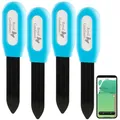 Produktbild: 4er-Set smarte Pflanzen-Bodenfeuchtigkeits- & Temperatursensoren, App