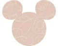 Produktbild: Fototapete Vlies DD1-069 Into Wonderland Mickey Head Ø 128 cm 1-tlg. 128 x 128 c