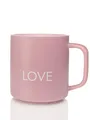 Produktbild: Giftandprint Tasse Pink Love, Valentinstag geschenke für die Liebste Liebesgeschenk Valentines day Geschenk Love Liebe für Sie Ihn Kaffeebecher mit Henkel, Keramik,250 ml,