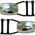 Produktbild: Wiltec - Wohnwagenspiegel 2 Stück Universal Außenspiegel 2er Set Für Wohnwagen Und Caravan Mit Gummiriemen, Drehbar Und Zusammenklappbar