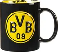 Produktbild: Borussia Dortmund BVB-Tasse mit Innendekor, Schwarz, Einheitsgröße (1er Pack) 0,3l