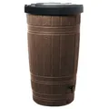 Produktbild: Regentonne Regenfass Holzoptik mit Deckel Azuro 265 l braun inkl. Kunst. Hahn