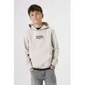 Produktbild: Hoodie GARCIA, Jungen, Gr. 140/146, weiß (moonbeam), Sweatware, Obermaterial: 80% Baumwolle, 20% Polyester, bedruckt, regular fit taillenbedeckt, Rippbündchen, Sweatshirts Hoodie, mit Print