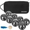 Produktbild: Boule Set 8 Kugeln mit Hülle 720 g 73 mm 1 Holzball Maßschnur chromiert Koffer