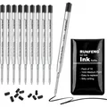 Produktbild: 10er Set Kugelschreibermine G2 1,0mm Schwarz Ersatzminen Schreibfarbe schwarz