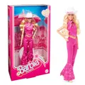 Produktbild: Barbie The Movie - Puppe Filme Fans, Margot Robbie Sammelpuppe im Western-Outfit mit Cowboyhut & Stiefeln Zubehör, als Geschenk für Kinder ab 3 Jahren geeignet, HPK00